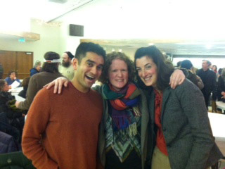 Scrabble Fundraiser winners Vik Patel, Tara Wheatland, and Marika Athens