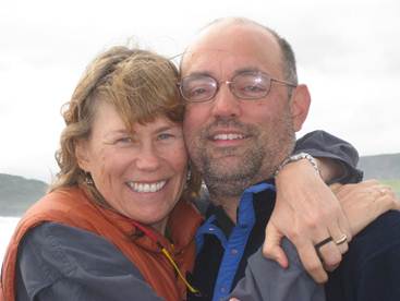 My wife, Donna, and I enjoying the Alaskan outdoors