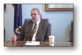 VIDEO: Rep. David Guttenberg talks about the benefits of a large diameter pipeline vs. a small pipeline as HB9 proposes.